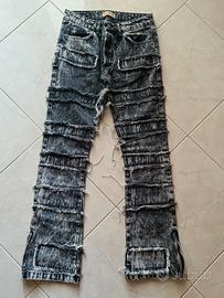 Jeans Justwest tg 42  con zip fondo gamba Y2K