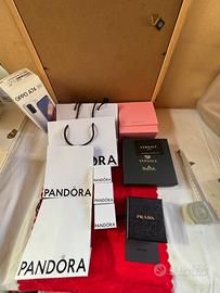Lotto 11 pezzi scatole vuote Pandora Versace Prada