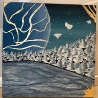 Quadro Astratto dipinto a mano