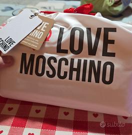 Love Moschino Borsa Tracolla Avorio – con Dustybag