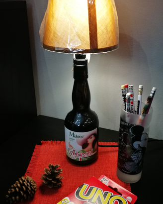 Lampada bottiglia birra amarcord midòna