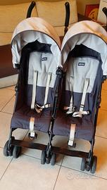 Passeggino Gemellare Inglesina Twin Swifth Blu Mar