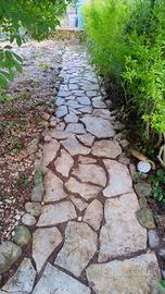 pietra naturale per pavimentazione giardino 