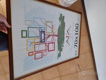 quadro 70x100 cornice legno