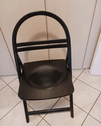 6 sedie pieghevoli in legno – colore nero