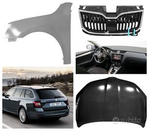 Skoda Octavia frontale cofano fanale paraurti 17-