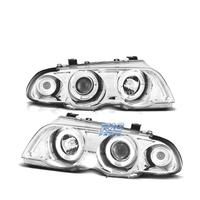 FARI BMW E46 98-01 ANGEL EYES FONDO CROMATO