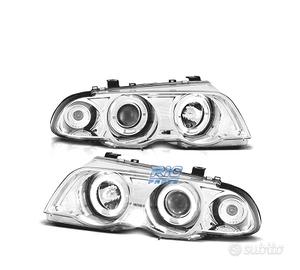 FARI BMW E46 98-01 ANGEL EYES FONDO CROMATO