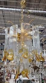 Codice: 267083 LAMPADARIO 6 LUCI IN VETRO DI MURA