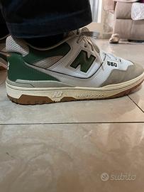 New Balance 550 Bianco Verde - Taglia 46,5 EU