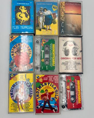 Lotto 9 musicassette vintage compilation anni60/70