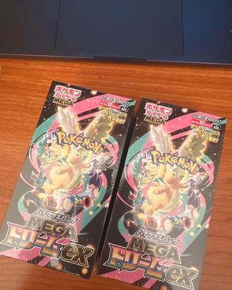 2 box Japanese Pokemon m2a mega dream ex box card