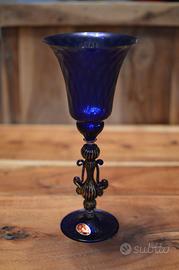 Bicchiere Vetro di Murano Blu