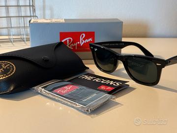Occhiali da sole Ray Ban Wayfarer 2140 Neri, 50-22