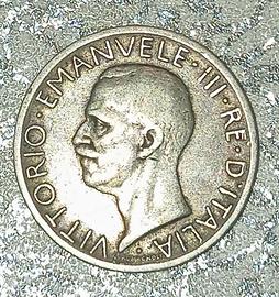 argento Regno d'Italia 5 lire 1927