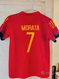 Maglia replica Spagna di Morata Europei 2020