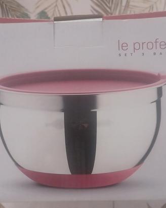 Set contenitori in acciaio 