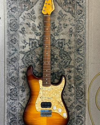 Chitarra elettrica Vintage V6 HHFTB