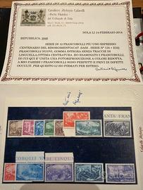 1948 Centenario Del Risorgimento 12 Val. +espresso