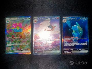 Carte Pokemon Venusaur Charizard Blastoise 151