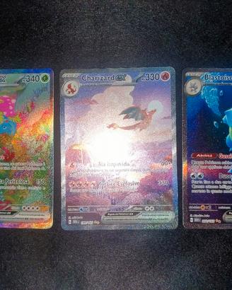 Carte Pokemon Venusaur Charizard Blastoise 151