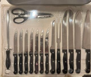 Set 15 Coltelli da cucina in acciaio