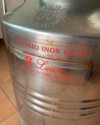 Vasi acciaio  per olio oliva