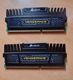 CORSAIR VENGEANCE RAM 8GB DDR3 1600mhz - Kit 2x4GB