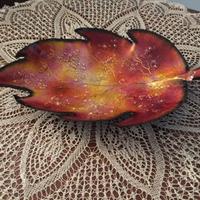 Foglia/ciotola in metallo smaltato Limoges