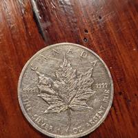 5 $ canadesi 1990 