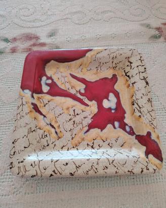 posacenere svuotatasche artistico, ceramica Sicily