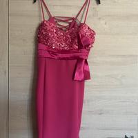 Abito fucsia da cerimonia