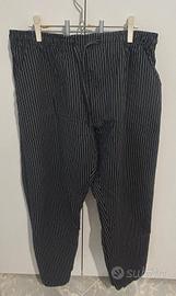 Pantaloni da chef/cucina gessati Giblor's XL
