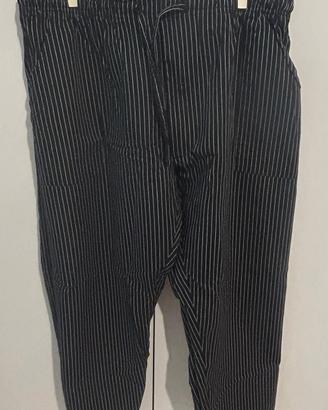 Pantaloni da chef/cucina gessati Giblor's XL