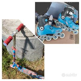 rollerblade n34-36 e monopattino spiderman 