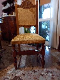 6 sedie in legno solidissimo