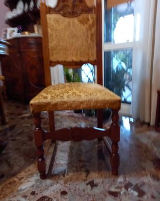 6 sedie in legno solidissimo