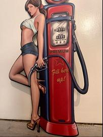 cartello insegna pompa di benzina
