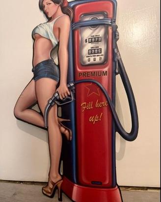 cartello insegna pompa di benzina