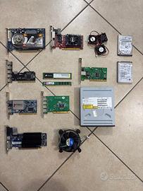 Lotto Componenti PC: Radeon X800, GT710, RAM, HDD