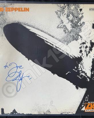 Led Zeppelin - LP Autografo di Robert Plant + COA