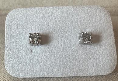 PAIO ORECCHINI ORO BIANCO 18kt. CON DIAMANTI