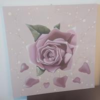 Quadro dipinto a mano, soggetto floreale