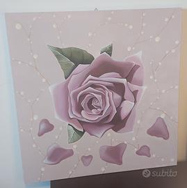 Quadro dipinto a mano, soggetto floreale