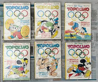 Topolino olimpiadi 1972 libretti e medaglie