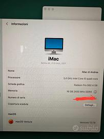 Apple iMac 3,4 GHz Intel Core i5