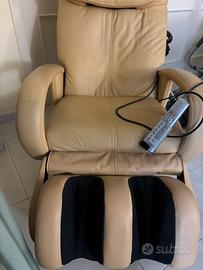 Poltrona in pelle massaggi