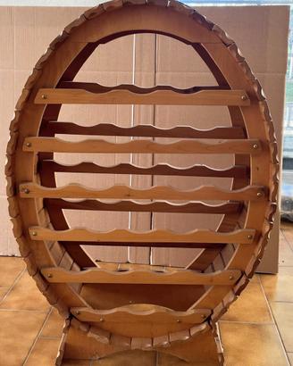 Cantinetta portabottiglie in legno