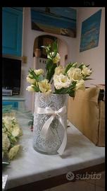 8 vasi centrotavola matrimonio h 25cm d 15cm