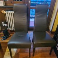 4 sedie in pelle EFEZETA